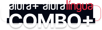 O combo+ é a junção de alura+ e o alura língua.